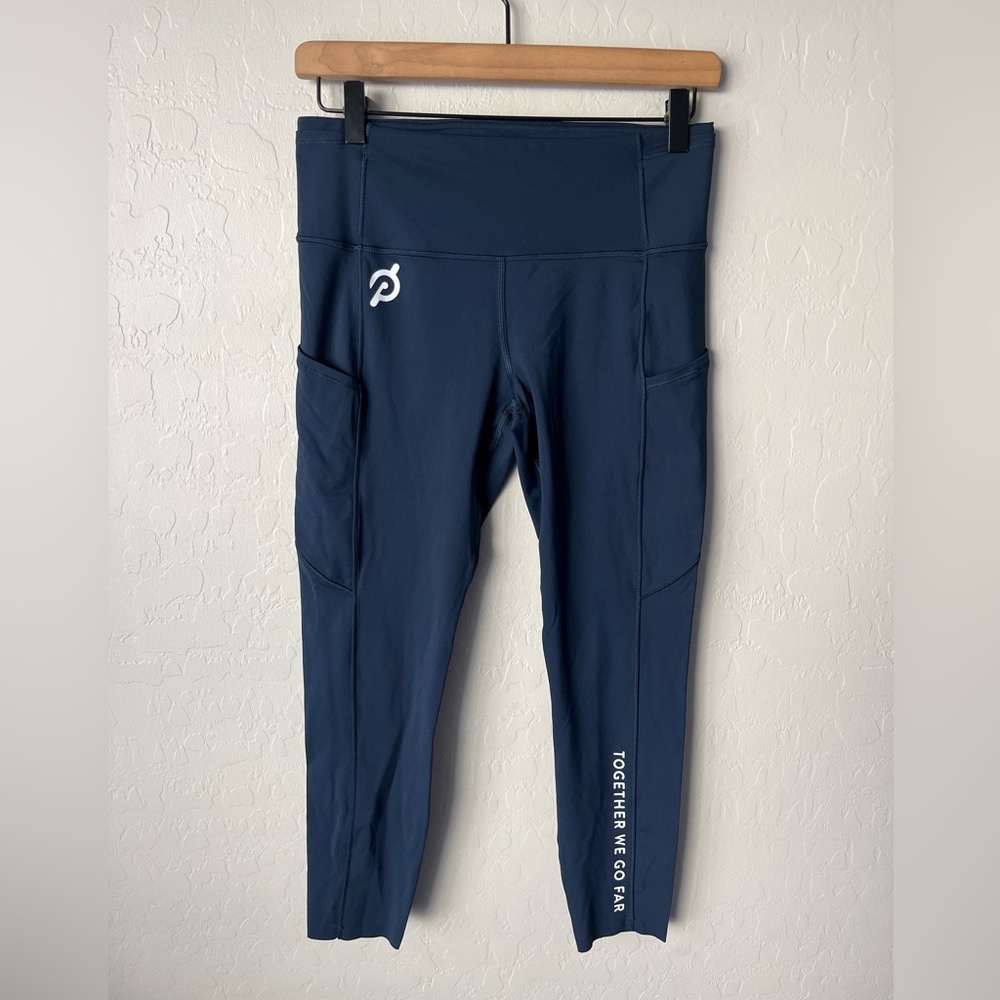 Lululemon fast and free tights peloton logo navy blue 8 - Picture 9 of 15
